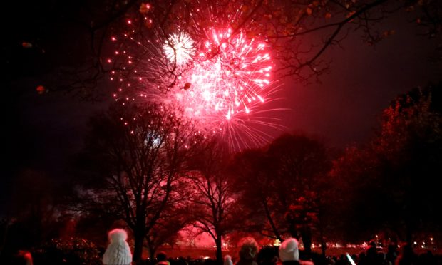 Part of the fireworks display at Baxter Park in 2018. Photo by Gareth Jennings/DCT Media.