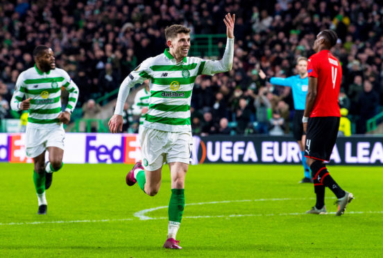 John Rice had been in Glasgow for the club’s 3-1 Europa League win over Rennes last night.