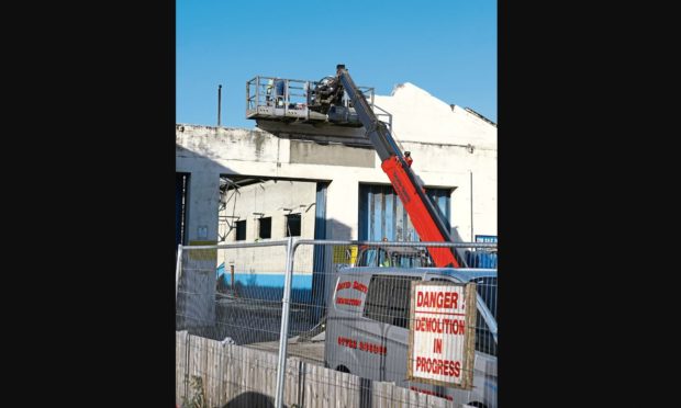 The demolition of the former bus station has begun.