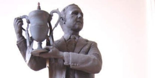The design of the statue of United's most successful manager, Jim McLean.