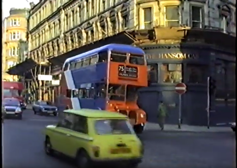 Vintage footage of Dundee buses on popular city routes has