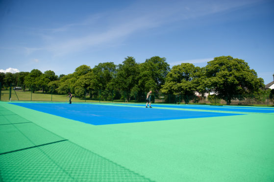 Baxter Park tennis courts.