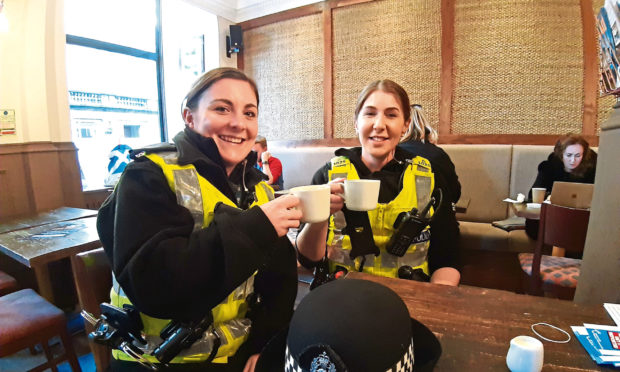 Linzi McAlpine and Ashley Thom, of the city centre community team.