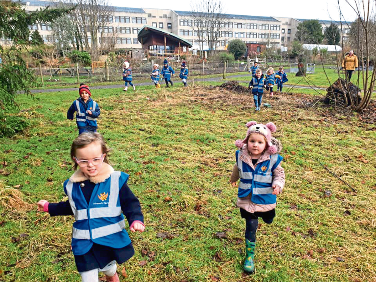 Ninewells Nursery youngsters enjoy great outdoors with woodland walks