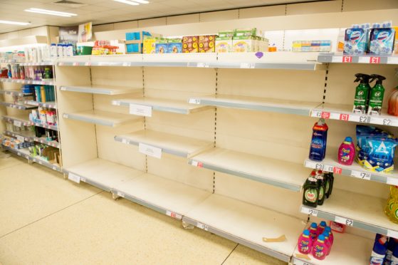 Empty shelvies have been seen in stores across the UK.