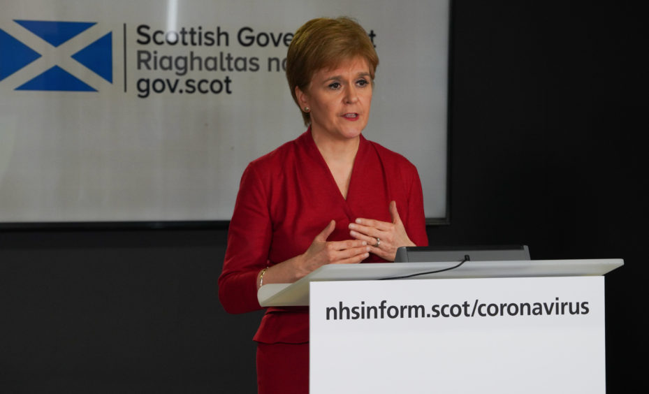 First Minister Nicola Sturgeon.