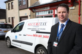 Michael Smith - Operations Manager at Securitay (Picture: Dougie Nicolson / DCT Media.)