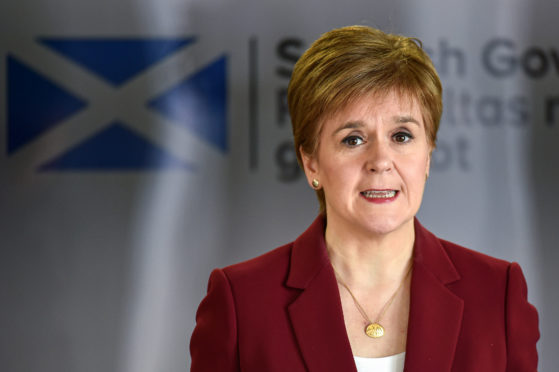 First Minister Nicola Sturgeon.