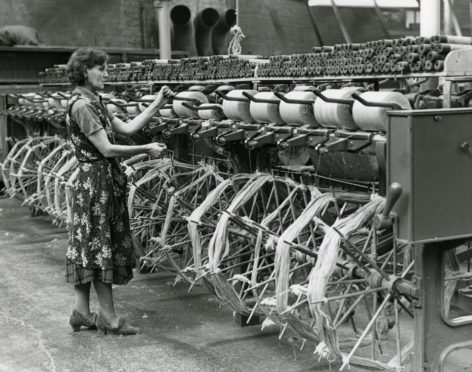 A jute spinner, in 1956.