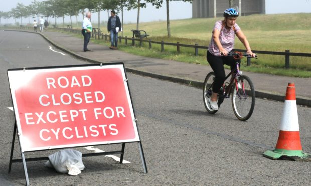The Esplanade in Broughty Ferry has been closed to through traffic since June 15.