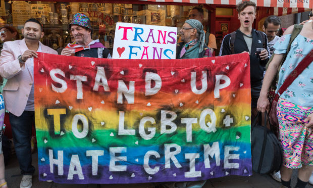 Hate crimes across Scotland rose in the last year.