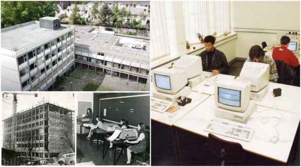 Pictures show Dundee College over the years.