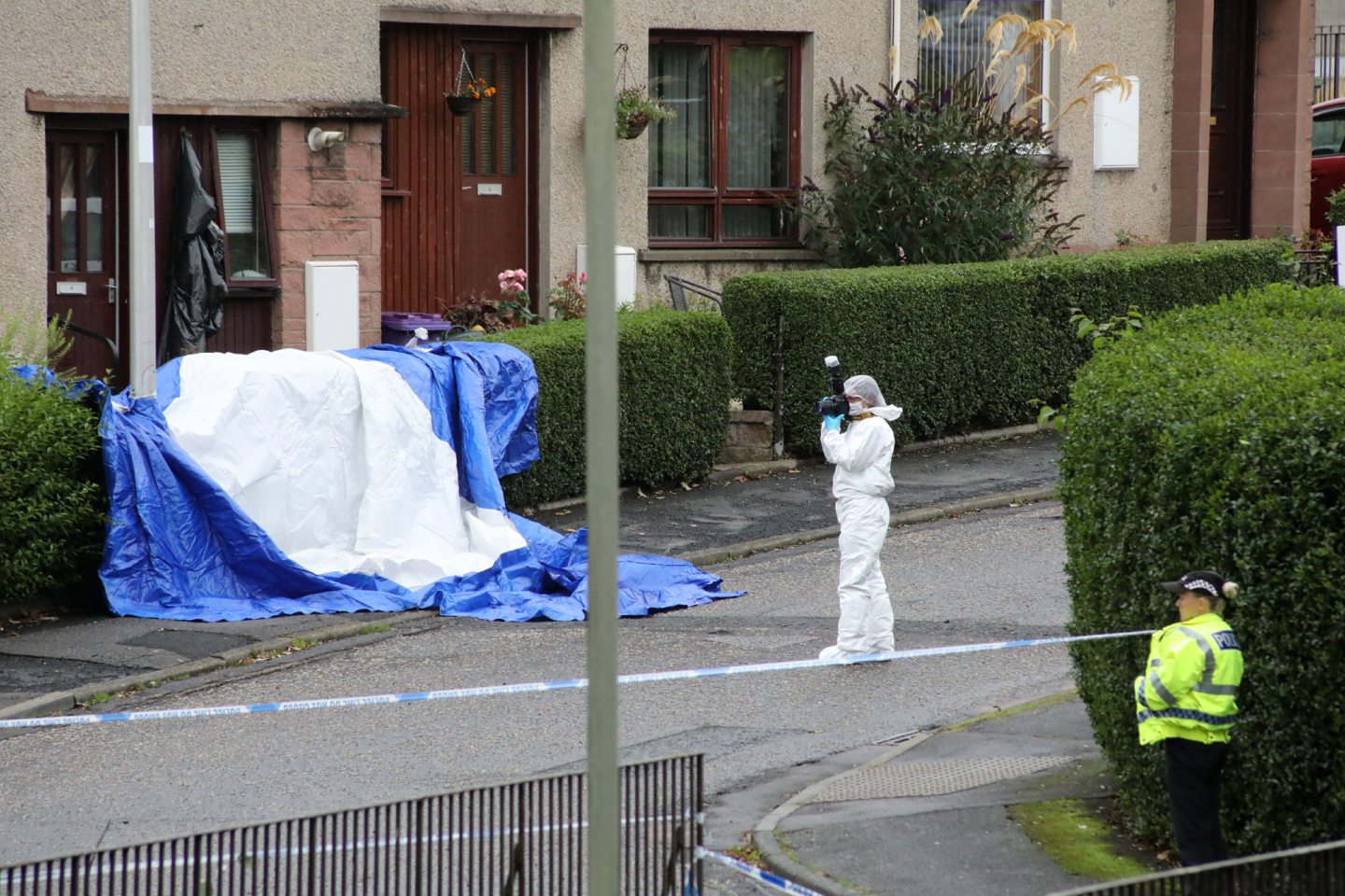 Police cordon remains in Arbroath following death of 34yearold