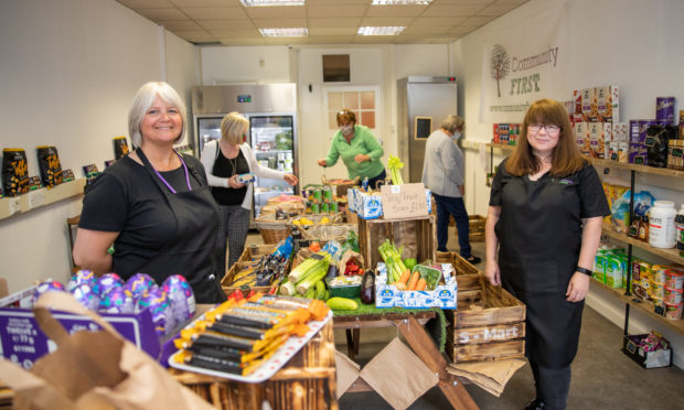 Pictured are Pauline Lockhart (left) and Carol Malone at the new S-Mart social supermarket