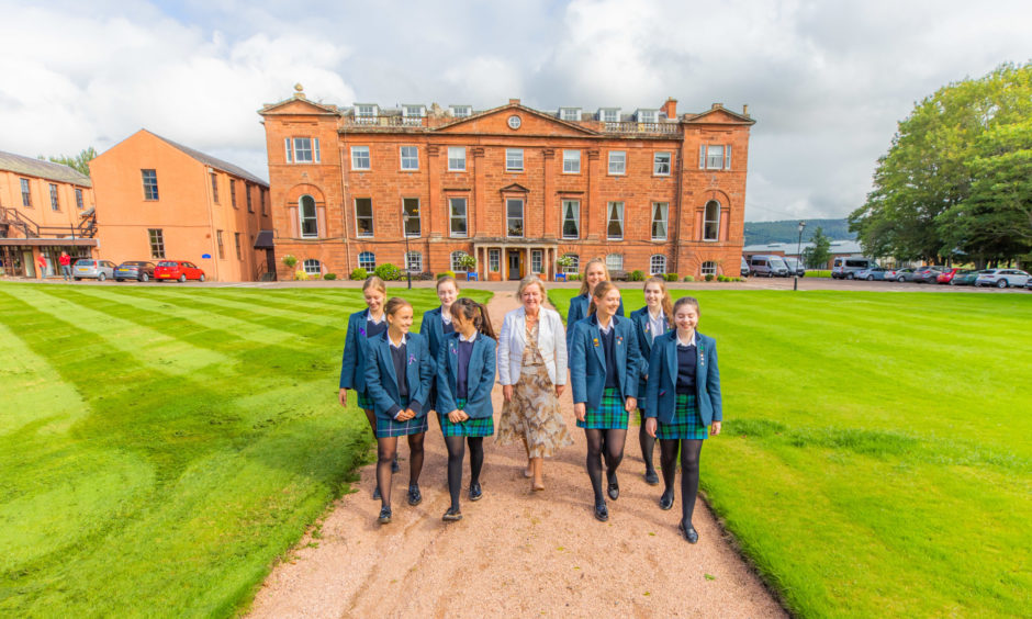 Kilgraston pupils returned to school on Monday alongside headmistress Mrs MacGinty.