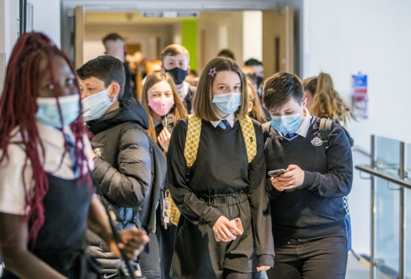 Senior pupils will have to keep face masks on in class as well as in the corridors.