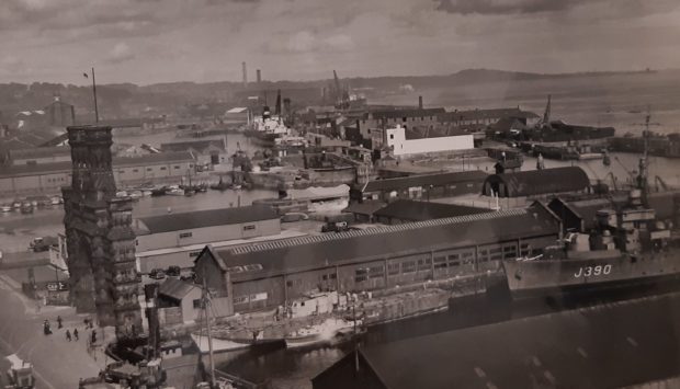 The Dundee Harbour area.
