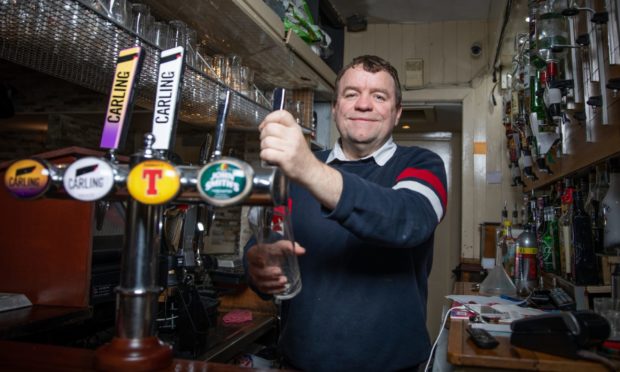 Andrew Hendry of GJs Bar and Diner, when it was still open.