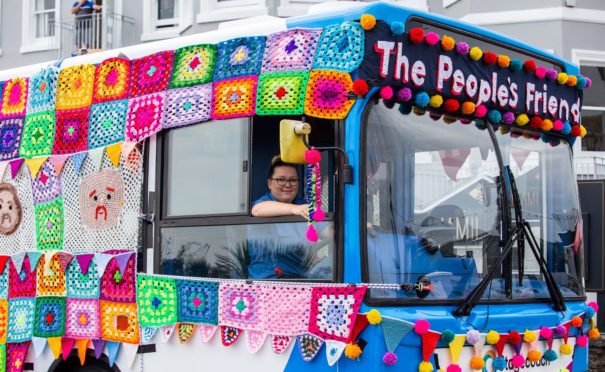 The bus visited Dundee on Saturday.
