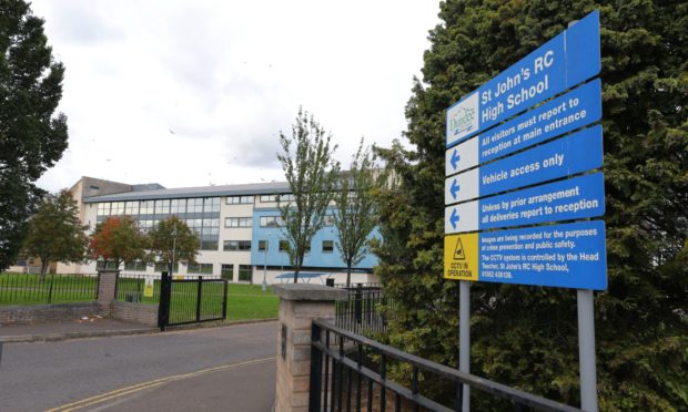 One of the outbreaks is at St John's RC High School
