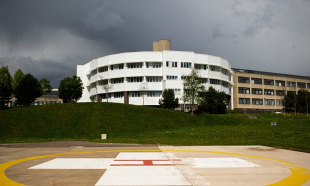Coombs was taken to Ninewells for injuries to his head but continued to be aggressive.