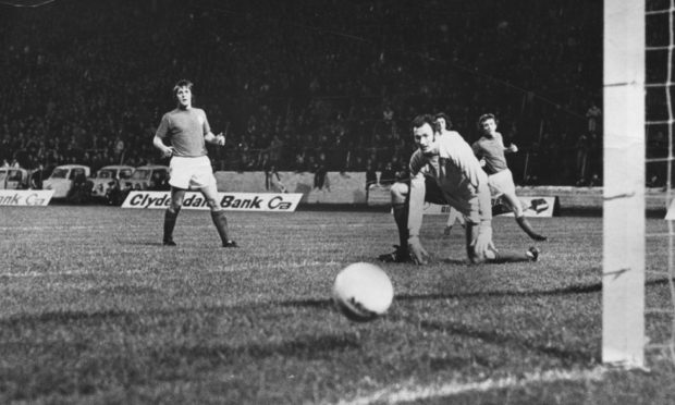 Montrose were 1-0 up at half-time in the 1975 League Cup semi-final against Rangers at Hampden Park in 1975.