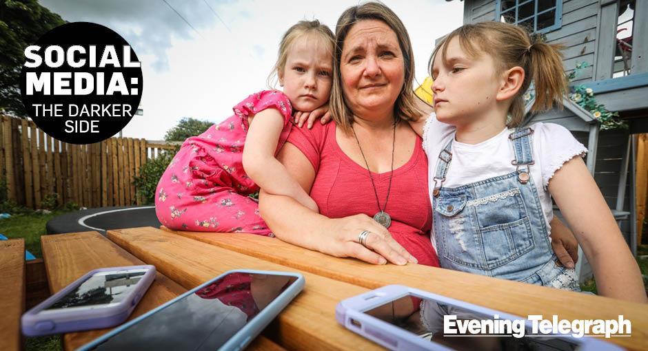 Emma Hann with daughters Eva and Posy.