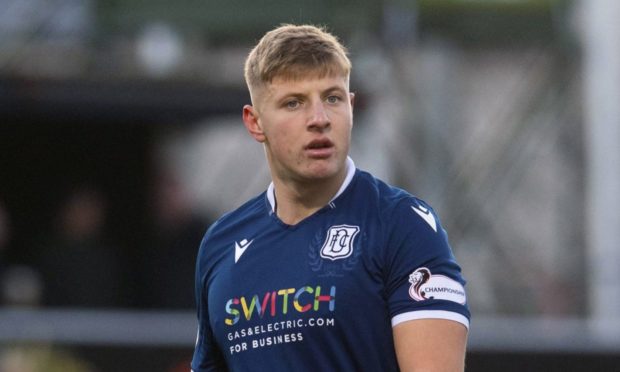 Sean Mackie in action for Dundee last November.