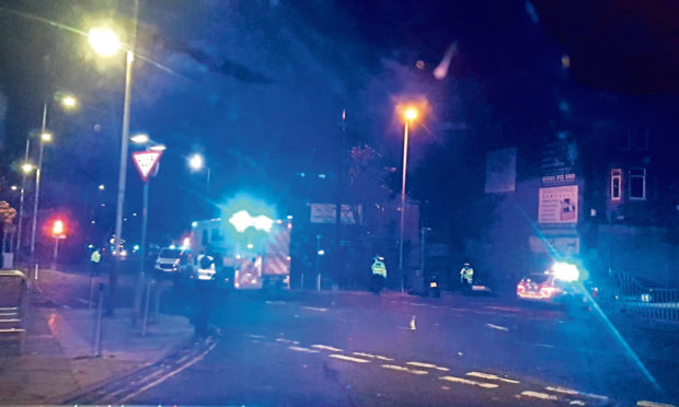 The scene of the incident.