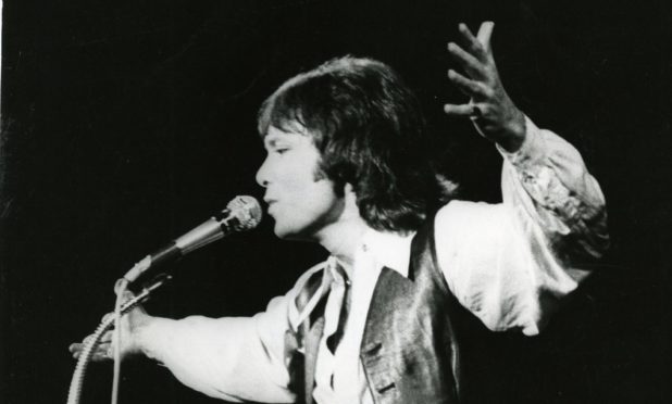 Sir Cliff Richard performs in concert on the stage of the Caird Hall, Dundee.