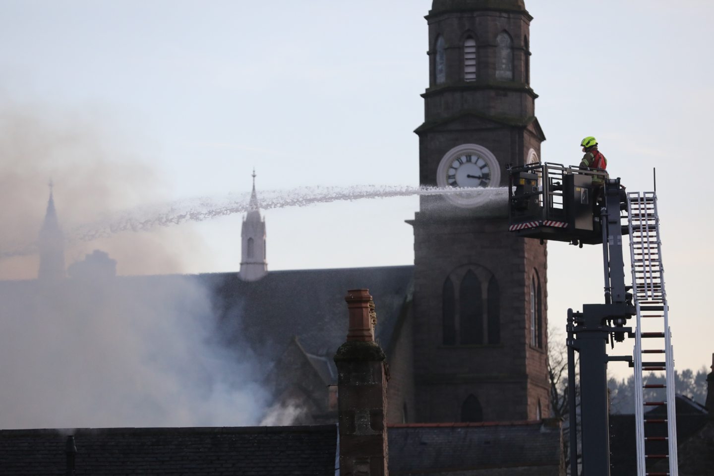 Eyewitnesses shocked as former Forfar bingo hall catches fire