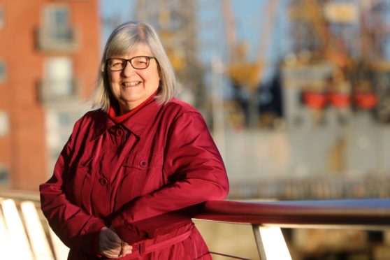 Well known Dundee folk singer Sheena Wellington.
