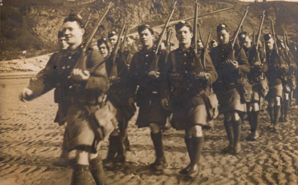 John Lumsden , with brother Tom in the second row. Photo courtesy of Sheona Small.