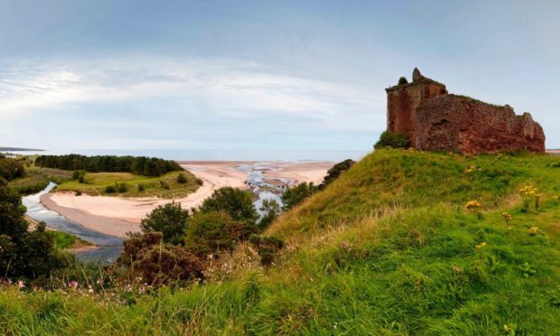 The ruin of Red Castle above Lunan Bay, near Montrose.