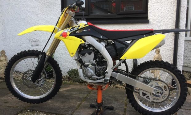 The yellow Suzuki RZM 250cc dirt bike was stolen from Moredun Square in Perth sometime between 1.30am and 8.30am on Thursday November 19 2020. Supplied by Police Scotland