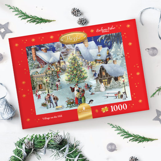 Village On The Hill Jigsaw Puzzle
