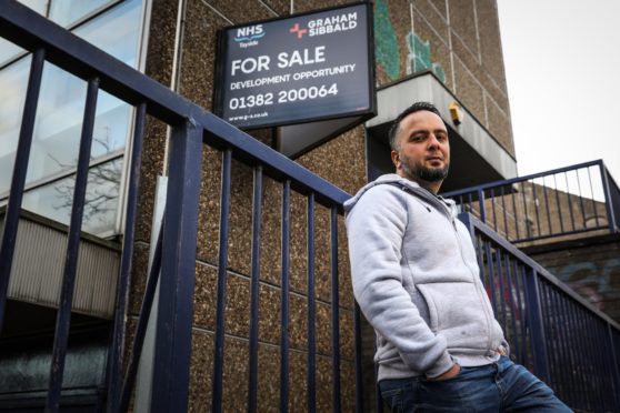 Faisal Hussein, CEO of Yusuf Youth Initiative, outside Wedderburn House