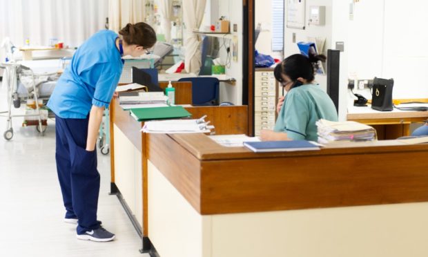 NHS Tayside staff have endured around 400 physical and verbal assaults during 2020. (Library image).