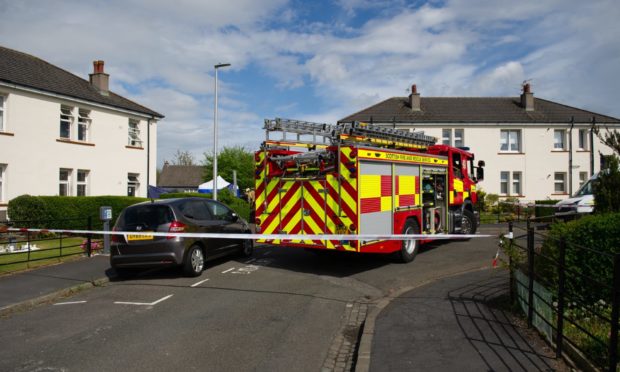 The scene of a fatal fire in, Forthill Drive, Broughty Ferry, earlier this year.