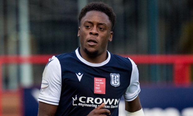 Dundee striker Jonathan Afolabi.