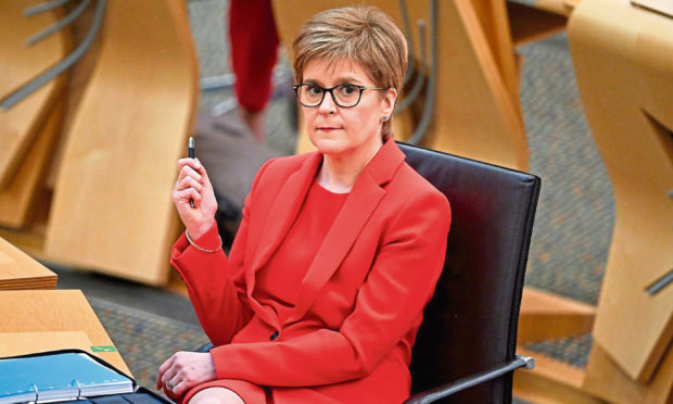 First Minister Nicola Sturgeon.