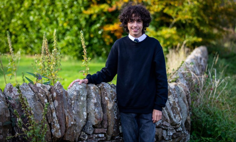 Saif Azzam, 15, is sitting National 5 courses at Bell Baxter High School in Cupar.