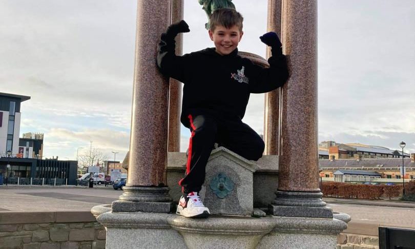 Nine-year-old runs 28 miles to raise money for his kickboxing club - Vimarsana News