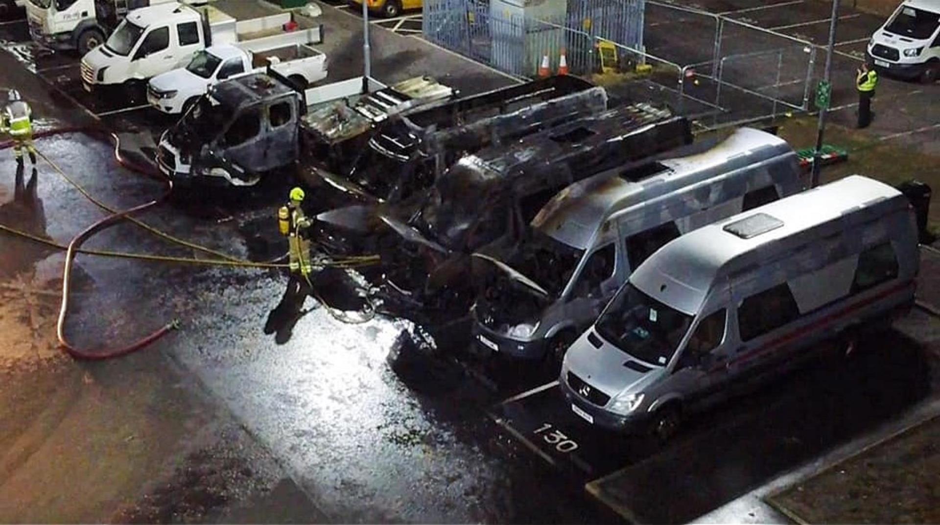 Five vehicles destroyed in blaze at Council depot in Fife - Vimarsana News