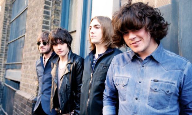 An early photo of Dundee rockers The View