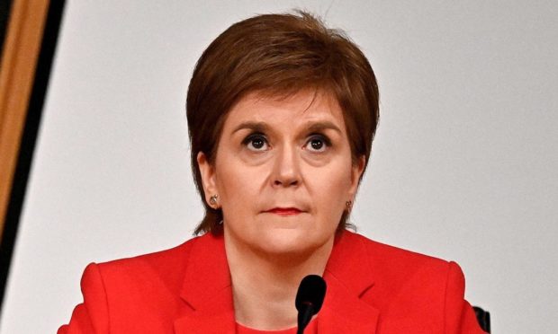 First Minister Nicola Sturgeon giving evidence to the Committee on the Scottish Government Handling of Harassment Complaints, at Holyrood.