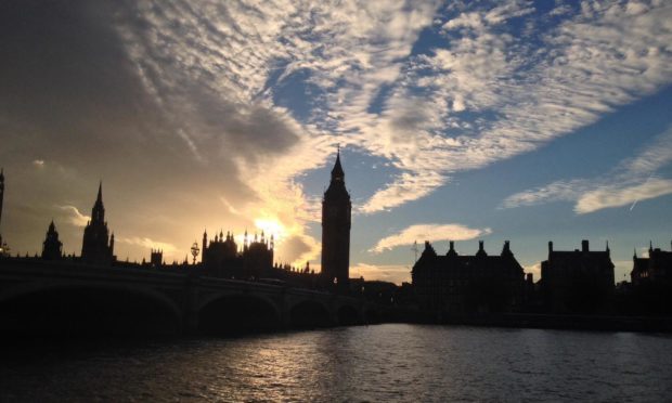 The Houses of Parliament in London.
