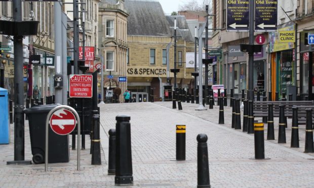 Shops have shut across the country like here in Inverness High Street.