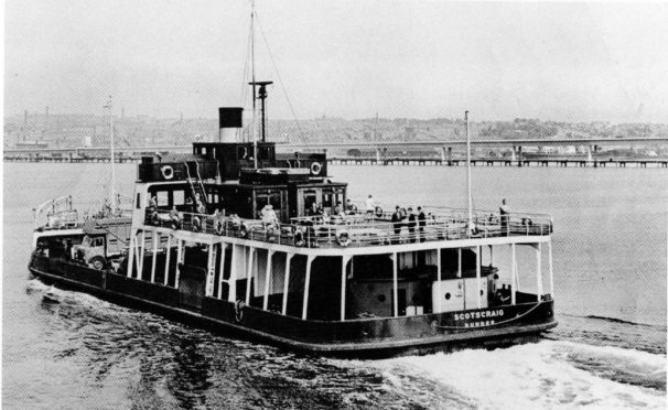 The Scotscraig crosses the River Tay.