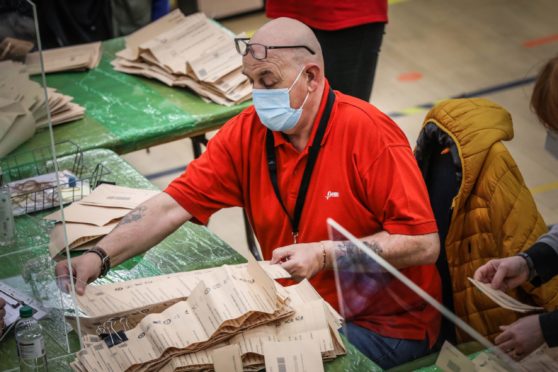 Votes are counted in Dundee